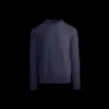 Pull CANADA GOOSE Dartmouth col rond coton bleu marine