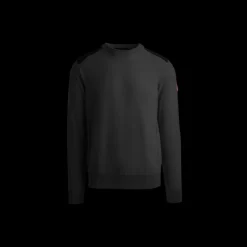 Pull CANADA GOOSE Dartmouth col rond coton noir