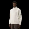 Pull col roulé CP COMPANY laine mélangée écru