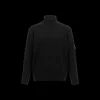 Pull col roulé CP COMPANY laine mélangée noir