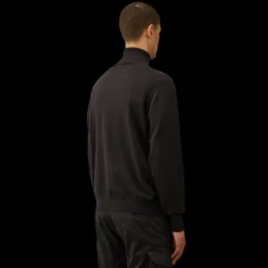 Pull col roulé CP COMPANY laine mérinos extra fine noir