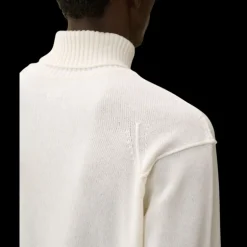 Pull col roulé CP COMPANY laine mélangée écru