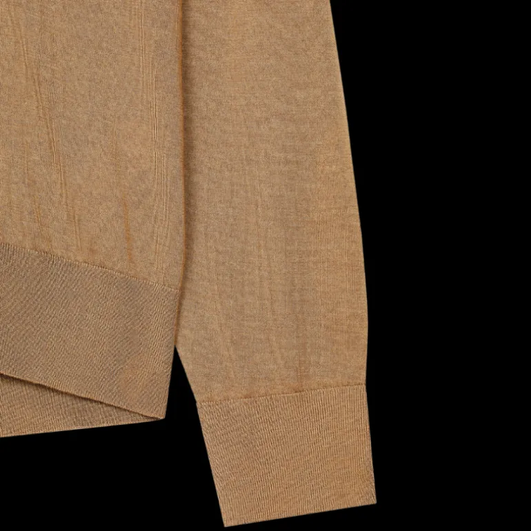 Pull col roulé DOLCE & GABBANA en cachemire et soie camel