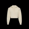 Pull court MAGDA BUTRYM col polo coton crème