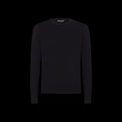 Pull DOLCE & GABBANA col rond cachemire noir