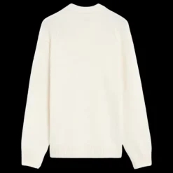 Pull ras du cou CP COMPANY laine agneau GRS blanc