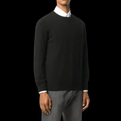 Pull Ras Du Cou Noir Cachemire