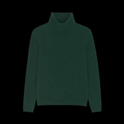 Pull SAINT LAURENT col roulé cachemire vert