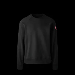 Pull Sweatshirt CANADA GOOSE col rond Huron Coton noir