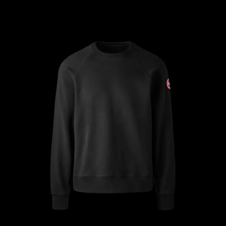 Pull Sweatshirt CANADA GOOSE col rond Huron Coton noir