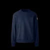 Pull Sweatshirt CANADA GOOSE col rond Huron Coton Bleu marine
