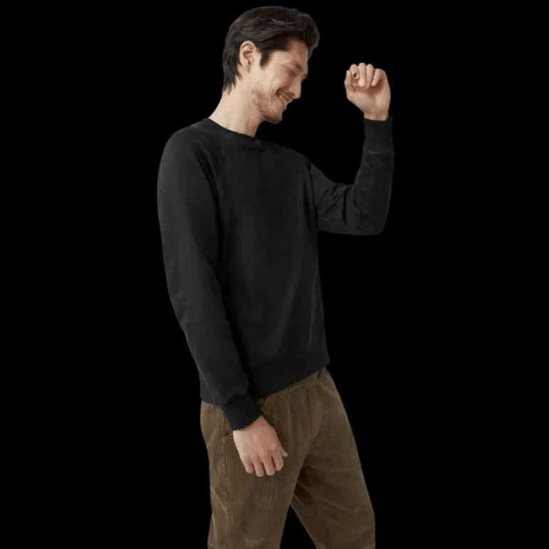 Pull Sweatshirt CANADA GOOSE col rond Huron Coton noir