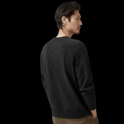 Pull Sweatshirt CANADA GOOSE col rond Huron Coton noir