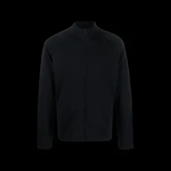 Pull zippé ZEGNA laine fine bleu marine