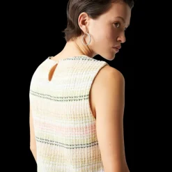 Robe courte MISSONI sans manches coton mélangé motif Caperdoni