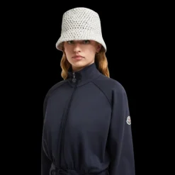 Robe courte zippée MONCLER viscose Punto Milano bleu marine