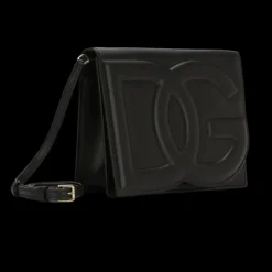 Sac à bandoulière DG Logo Bag cuir veau noir