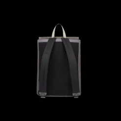 Sac à dos FENDI Fendiness format moyen cuir suédé gris boucle FF