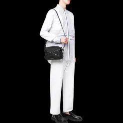 Sac ALEXANDER MCQUEEN Camera Appareil Photo Harnais cuir Nylon Noir