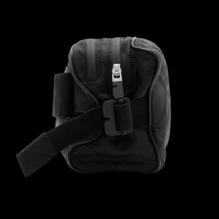 Sac Banane nylon check carreaux noir jacquard