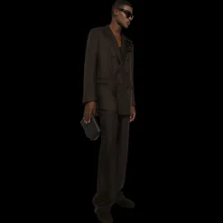 Sac bandoulière DOLCE & GABBANA cuir de cerf noir DG matelassé effet 3D