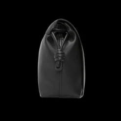 Sac bandoulière LOEWE Flamenco Satchel cuir veau brillant souple noir