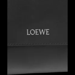 Sac bandoulière LOEWE Flamenco Satchel cuir veau brillant souple noir
