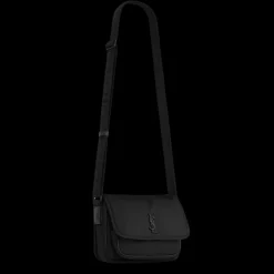 Sac bandoulière SAINT LAURENT Niki small messenger econyl® nylon noir logo noir