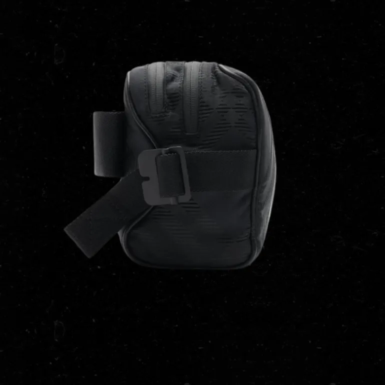 Sac ceinture BURBERRY nylon à carreaux Jacquard noir
