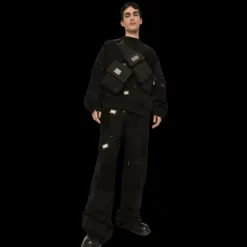 Sac Ceinture DOLCE & GABBANA Banane Nylon noir Plaque métal