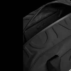 Sac de sport MONCLER Alchemy nylon noir logo embossé