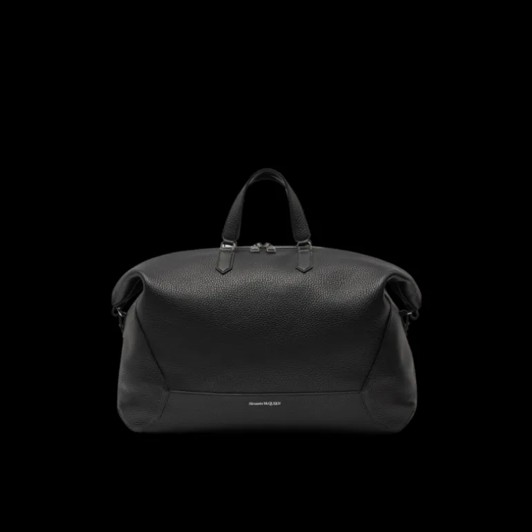 Sac De Voyage 48h ALEXANDER MCQUEEN The Edge cuir graine noir