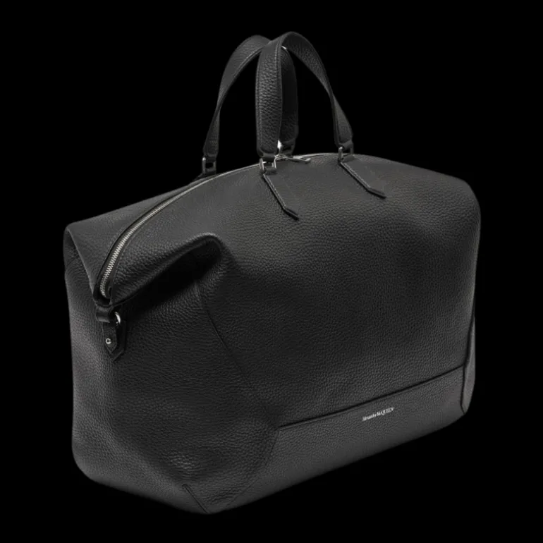 Sac De Voyage 48h ALEXANDER MCQUEEN The Edge cuir graine noir