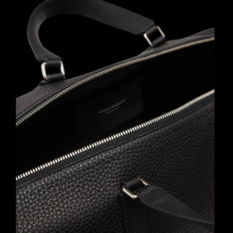 Sac De Voyage 48h ALEXANDER MCQUEEN The Edge cuir graine noir