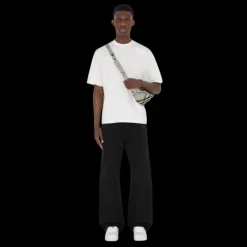 Sac Messenger BURBERRY Banane check gris bleu bandoulière