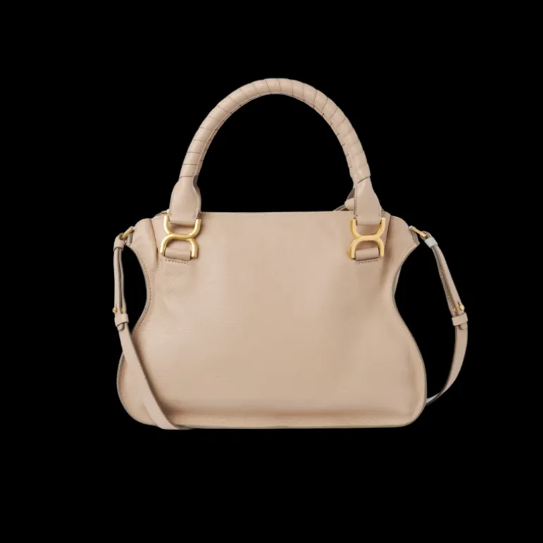 Sac porté épaule CHLOE Marcie cuir veau grainé beige