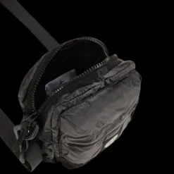 Sacoche bandoulière STONE ISLAND Mussola Gommata nylon noir bi matière