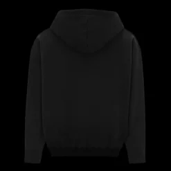 SAINT LAURENT sweat-shirt capuche molleton coton bio noir broderie saint laurent