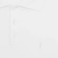 saint-laurent-polo-coton-pique-blanc-logo-monogram-ysl
