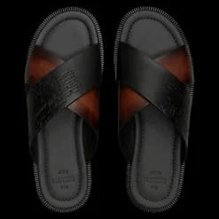 Sandales BERLUTI Sifnos cuir vitello & venezia scritto cacao intenso