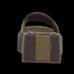 Sandales FENDI Sunshine plateforme tissu rayures Péquin marron