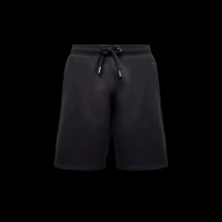 Short AMI Paris coton bio noir broderie cœur ton sur ton