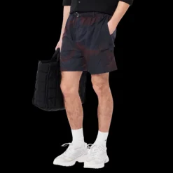 Short cargo LACOSTE nylon imprimé dégradé bleu marine bordeaux