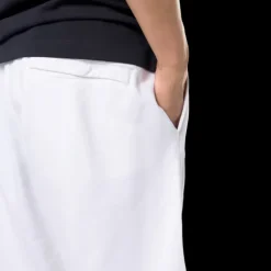 Short cargo STONE ISLAND coton blanc poches cordon taille élastique