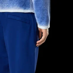 Short cargo STONE ISLAND coton bleu pétrole poches cordon taille élastique