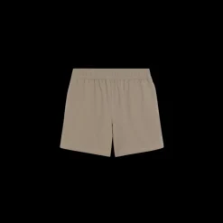 Short de bain AMI Paris toile technique gris broderie cœur gris