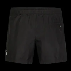 Short de bain court nylon noir logo D&G blanc