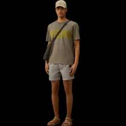 Short de bain CP COMPANY Flatt nylon gris delavé