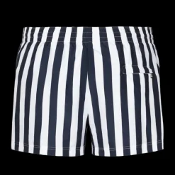 Short de bain DOLCE & GABBANA nylon blanc rayures bleu marine