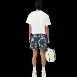 Short de bain LACOSTE nylon déperlant camouflage bleu
